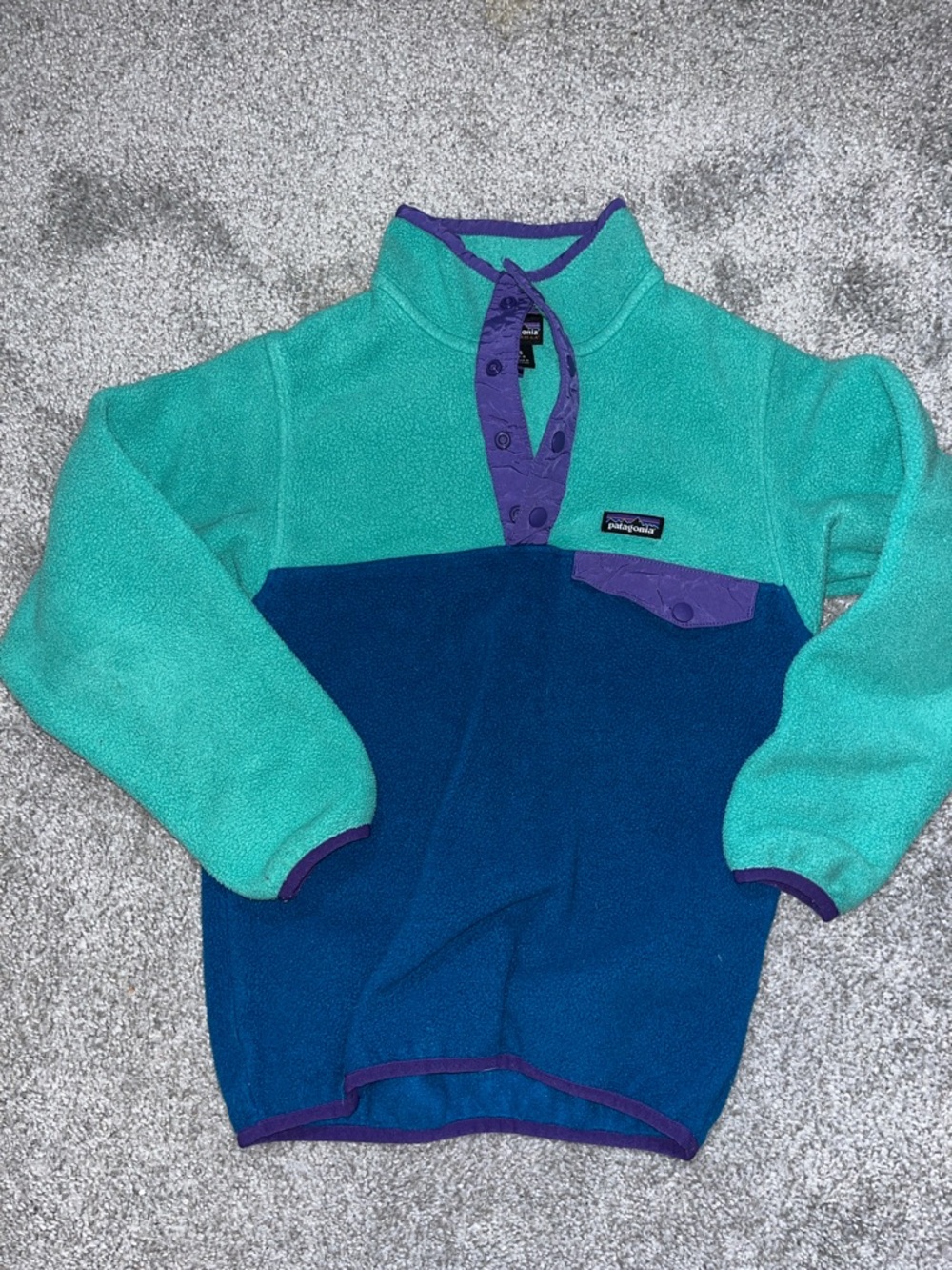 Two (2) boys girls Patagonia Fleece child toddler synchilla sweatshirt Jacket S - Picture 4 of 5